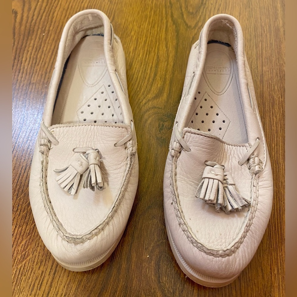 🌷 Sperry Top-Sider 🌷 Leather Boat Shoes 7.5M - Picture 3 of 9
